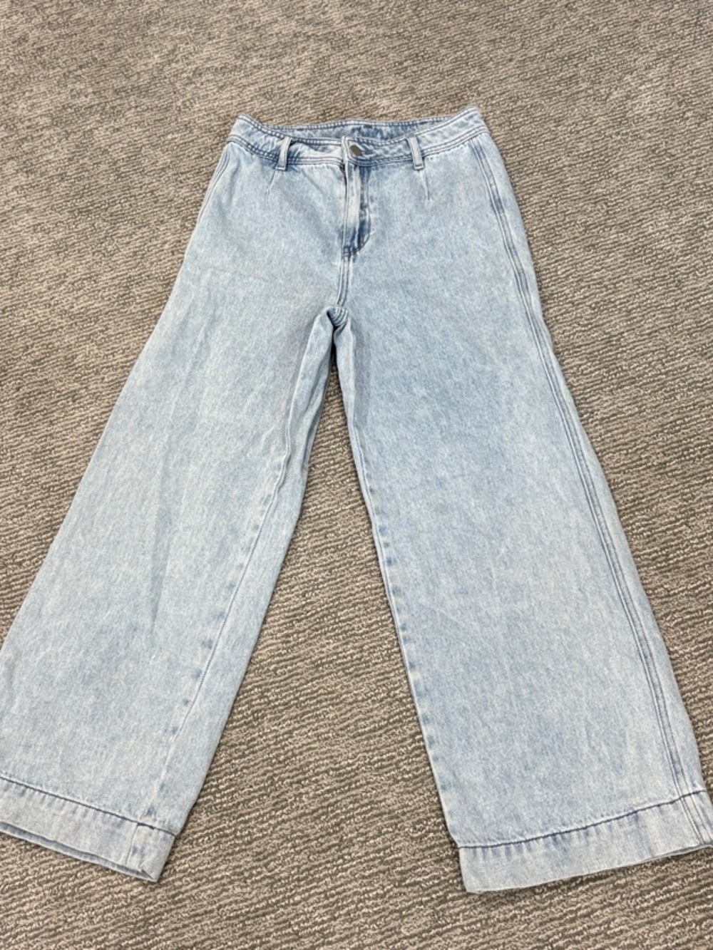 One Loved Babe High-Rise Light Blue Wide-Leg Women's Jeans
